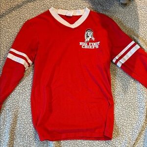 Augusta Sportswear Red Long Sleeve Kids Tee